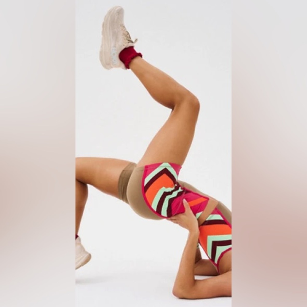 Free People Never Better Colorblock Shorts in Moonrock
